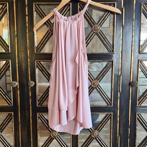 Amanda Uprichard Blush Halter Dress